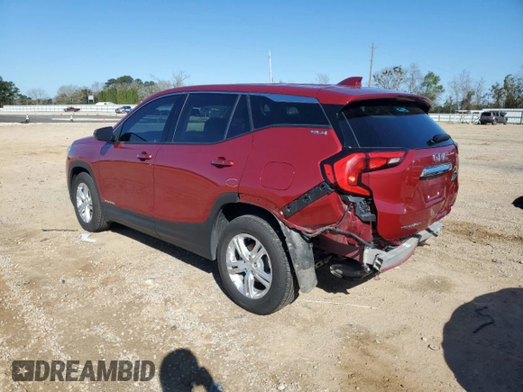 2020 GMC Terrain SLE with VIN 3GKALMEVXLL186911, listed as a Copart auction lot 48308735 with 53,941 mi miles and Salvage Title. Bid and sale history available at carsss.com. Image 2.