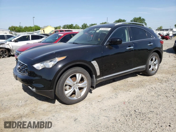 2009 Infiniti FX z VIN JNRAS18W69M151203, wystawiony jako Copart lot #54103085 z przebiegiem Nie podano mil oraz Czysty tytuł • Clean title. Historia ofert i sprzedaży dostępna na DreamBid. Obrazek 1.