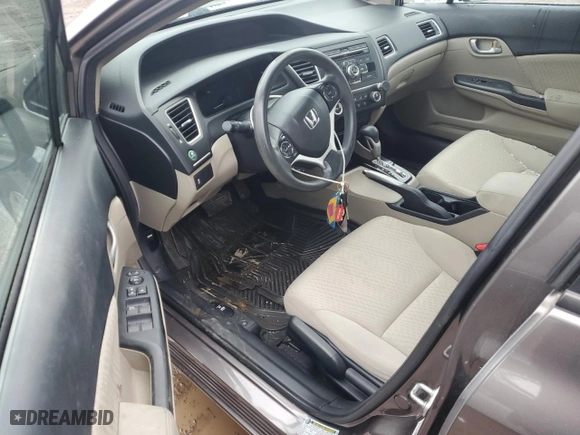 2014 Honda Civic Sedan LX with VIN 19XFB2F58EE226224, listed as a Copart auction lot 45057845 with 118,558 mi miles and Salvage Title. Bid and sale history available at carsss.com. Image 8.