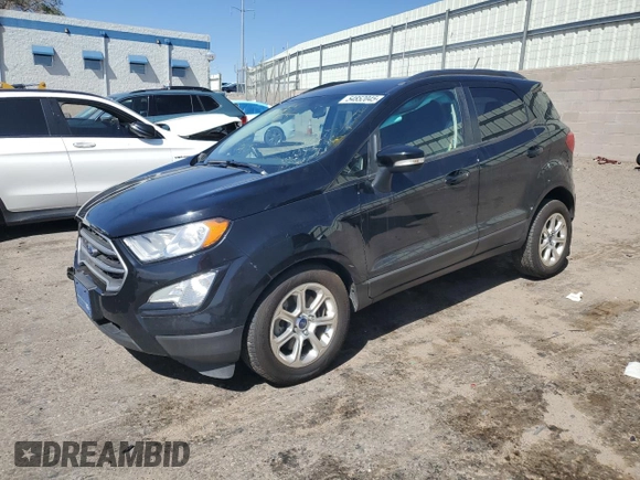 2019 Ford EcoSport SE z VIN MAJ3S2GE0KC261589, wystawiony jako Copart lot #54852045 z przebiegiem 44 452 mil mil oraz Szkody całkowita. Historia ofert i sprzedaży dostępna na DreamBid. Obrazek 1.