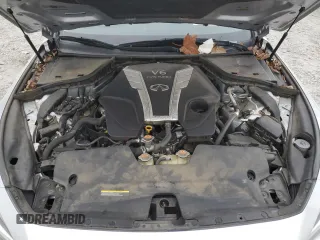 2021 Infiniti Q50 Red Sport 400 with VIN JN1FV7DP4MM850498, listed as a Copart auction lot 78503373 with 74,792 mi miles and Salvage Title. Bid and sale history available at DreamBid. Image 12.