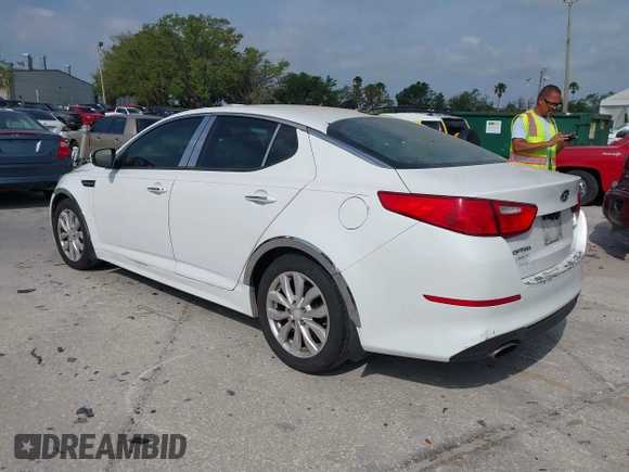 2015 Kia Optima EX with VIN 5XXGN4A72FG414486, listed as a IAAI auction lot 41870529 with 119,029 mi miles. Bid and sale history available at carsss.com. Image 3.