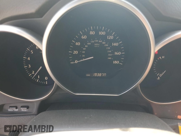 2006 Lexus SC 430 with VIN JTHFN48Y369007637, listed as a Copart auction lot 61669905 with 193,870 mi miles and Salvage title. Bid and sale history available at DreamBid. Image 9.