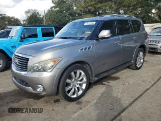 2011 Infiniti QX56 7-passenger with VIN JN8AZ2NE2B9000336, listed as a Copart auction lot 78313144 with 188,676 mi miles and Salvage Title. Bid and sale history available at carsss.com. Image 1.
