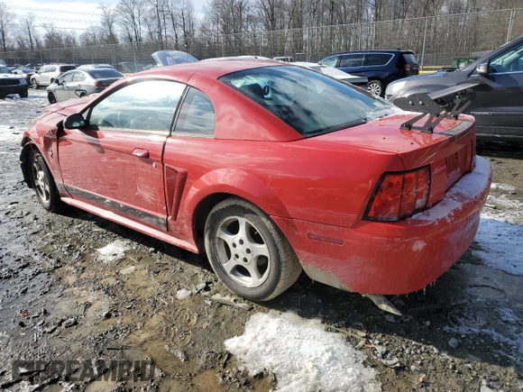 2002 Ford Mustang Standard with VIN 1FAFP40412F224903, listed as a Copart auction lot 89095635 with 0 mi miles and Salvage Title. Bid and sale history available at carsss.com. Image 2.