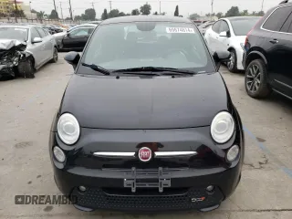 2013 FIAT 500e with VIN 3C3CFFGE7DT712695, listed as a Copart auction lot 77713564 with 43,490 mi miles and Salvage Title. Bid and sale history available at carsss.com. Image 5.
