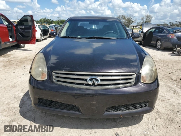 2006 Infiniti G35 with VIN JNKCV51E56M522466, listed as a Copart auction lot 69492274 with Not Provided miles and Clean Title. Bid and sale history available at DreamBid. Image 5.