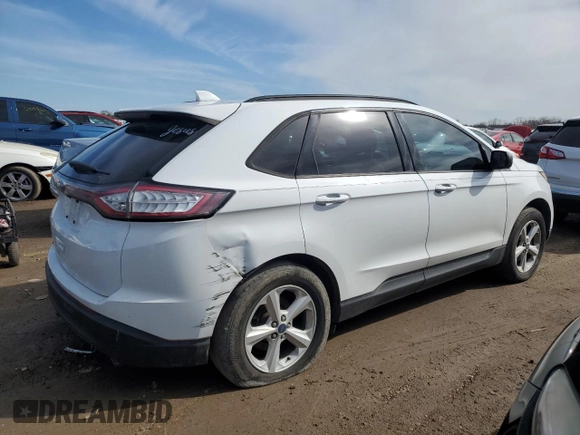 2015 Ford Edge SE with VIN 2FMTK3G86FBC02221, listed as a Copart auction lot 50091595 with 150,335 mi miles and Salvage title. Bid and sale history available at DreamBid. Image 3.