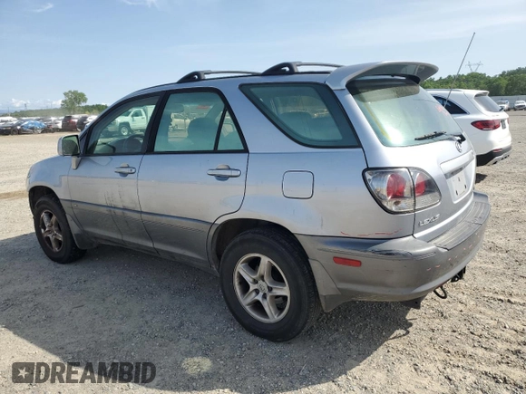2003 Lexus RX 300 with VIN JTJGF10U630162383, listed as a Copart auction lot 52110055 with 236,303 mi miles and Salvage Title. Bid and sale history available at carsss.com. Image 2.
