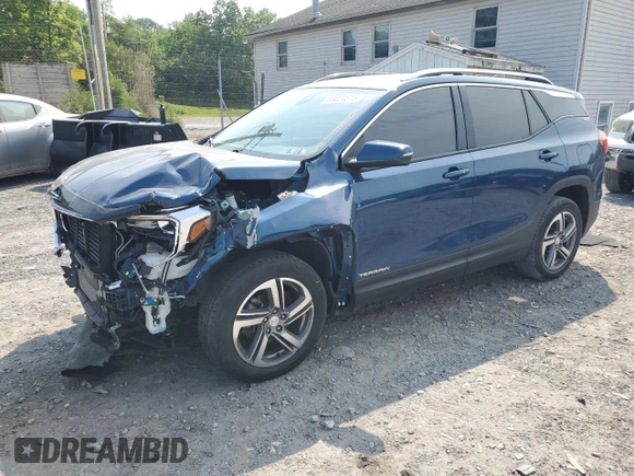 2021 GMC Terrain SLT with VIN 3GKALVEV5ML335216, listed as a Copart auction lot 59004515 with 78,776 mi miles and Salvage title. Bid and sale history available at DreamBid. Image 1.