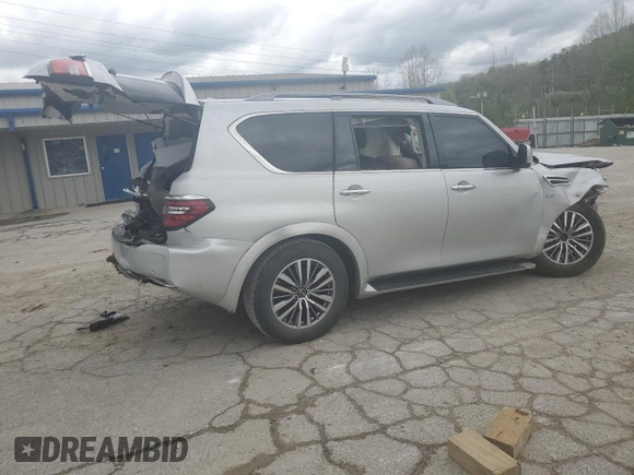 2022 Nissan Armada SV with VIN JN8AY2AD2N9675334, listed as a Copart auction lot 51209944 with Not Provided miles and Salvage Title. Bid and sale history available at carsss.com. Image 3.