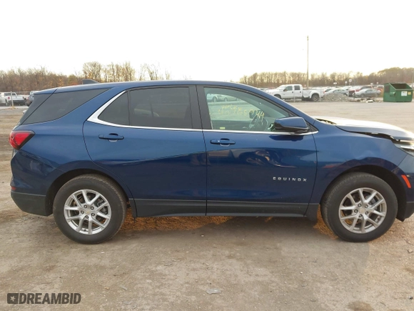 2022 Chevrolet Equinox LT with VIN 3GNAXUEVXNL231534, listed as a IAAI auction lot 40765944 with 22,403 mi miles. Bid and sale history available at carsss.com. Image 13.