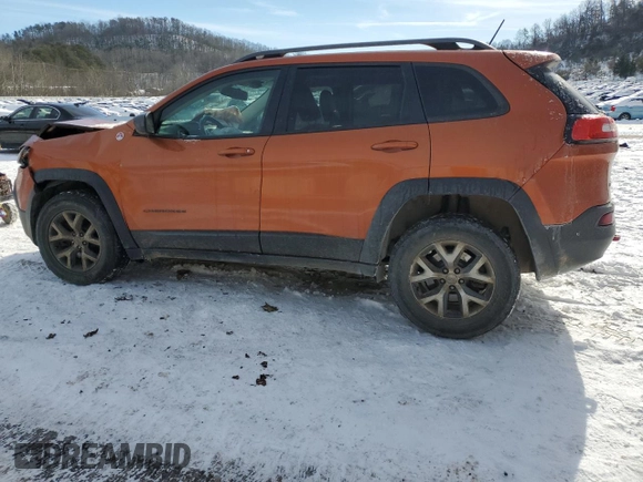2015 Jeep Cherokee Trailhawk z VIN 1C4PJMBB1FW779321, wystawiony jako Copart lot #89139885 z przebiegiem 102 022 mil mil oraz Szkoda całkowita • Salvage title. Historia ofert i sprzedaży dostępna na DreamBid. Obrazek 2.