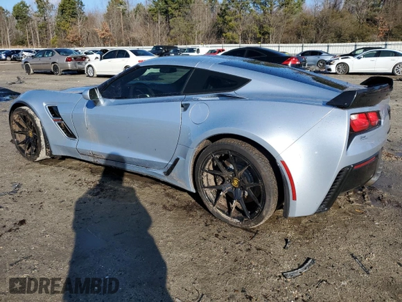 2017 Chevrolet Corvette Grand Sport 2LT with VIN 1G1YY2D73H5106495, listed as a Copart auction lot 43695095 with 50,133 mi miles and Salvage Title. Bid and sale history available at carsss.com. Image 2.