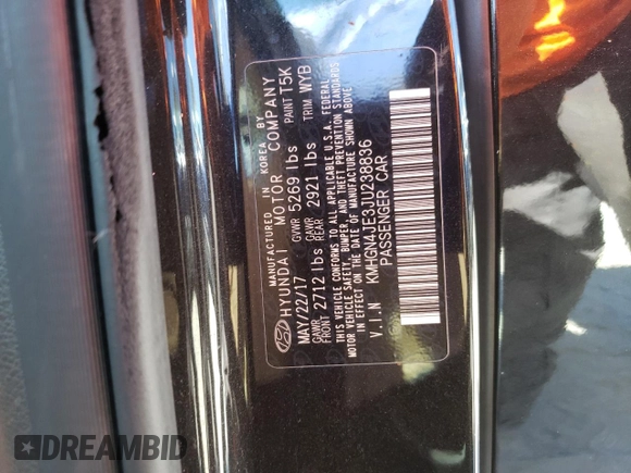 2018 Genesis G80 3.8L with VIN KMHGN4JE3JU238836, listed as a Copart auction lot 61875284 with 118,009 mi miles and Non Repairable. Bid and sale history available at carsss.com. Image 13.