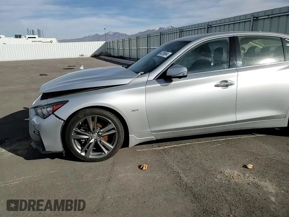 2019 Infiniti Q50 3.0t Signature Edition with VIN JN1EV7AP8KM541632, listed as a Copart auction lot 84759594 with 46,303 mi miles and Salvage Title. Bid and sale history available at carsss.com. Image 11.