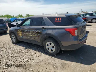 2020 Ford Police Interceptor Utility z VIN 1FM5K8AB9LGA19930, wystawiony jako Copart lot #55056095 z przebiegiem Nie podano mil oraz Szkoda całkowita • Salvage title. Historia ofert i sprzedaży dostępna na DreamBid. Obrazek 2.