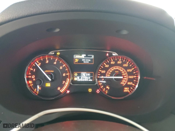 2015 Subaru WRX Limited with VIN JF1VA1G66F8823552, listed as a Copart auction lot 45003675 with 26,289 mi miles and Salvage Title. Bid and sale history available at carsss.com. Image 9.