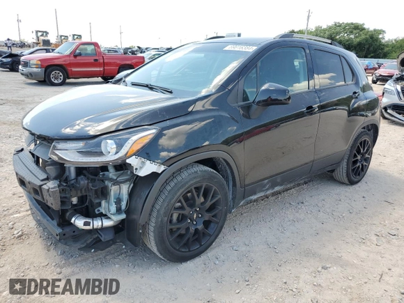 2022 Chevrolet Trax LT with VIN KL7CJLSM9NB508147, listed as a Copart auction lot 69016384 with 53,292 mi miles and Salvage Title. Bid and sale history available at carsss.com. Image 1.