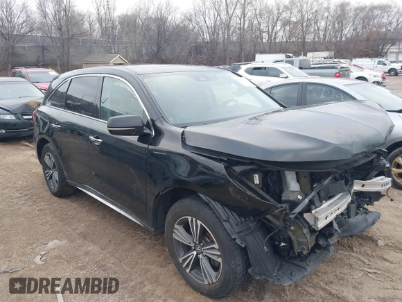 2017 Acura MDX with VIN 5FRYD4H39HB020837, listed as a IAAI auction lot 41217037 with 102,897 mi miles. Bid and sale history available at carsss.com. Image 6.