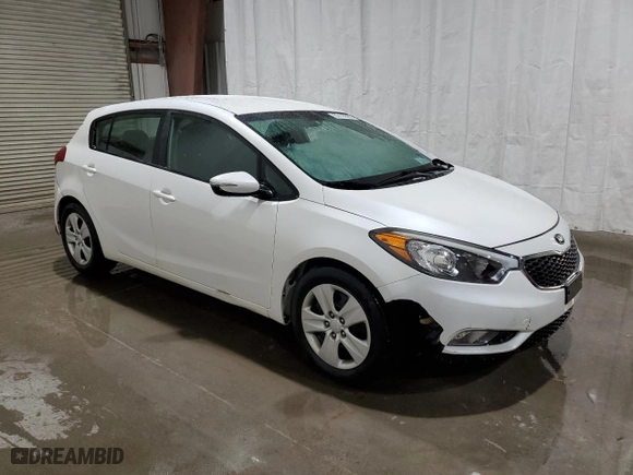 2016 Kia Forte 5-Door LX with VIN KNAFK5A8XG5525566, listed as a Copart auction lot 53115565 with 39,446 mi miles and Salvage Title. Bid and sale history available at carsss.com. Image 4.