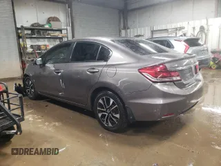 2015 Honda Civic EX with VIN 19XFB2F88FE037665, listed as a Copart auction lot 88046595 with 122,049 mi miles and Salvage Title. Bid and sale history available at carsss.com. Image 2.