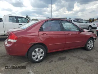 2008 Kia Spectra EX with VIN KNAFE121485514260, listed as a Copart auction lot 70401794 with 220,682 mi miles and Salvage Title. Bid and sale history available at carsss.com. Image 3.
