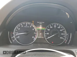 2016 Acura RLX Tech Pkg with VIN JH4KC1F55GC000303, listed as a Copart auction lot 55260834 with 196,922 mi miles and Salvage Title. Bid and sale history available at carsss.com. Image 9.
