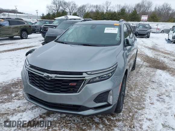 2023 Chevrolet Equinox RS with VIN 3GNAXMEG4PS132105, listed as a IAAI auction lot 41596391 with 36,893 mi miles. Bid and sale history available at carsss.com. Image 2.
