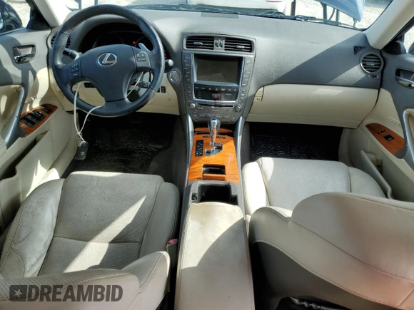 2009 Lexus IS with VIN JTHCK262395033522, listed as a Copart auction lot 64935254 with 113,594 mi miles and Salvage Title. Bid and sale history available at carsss.com. Image 8.