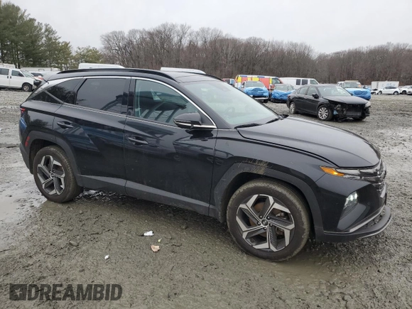 2022 Hyundai Tucson Limited with VIN 5NMJECAEXNH100969, listed as a Copart auction lot 44504275 with 24,479 mi miles and Salvage Title. Bid and sale history available at carsss.com. Image 4.