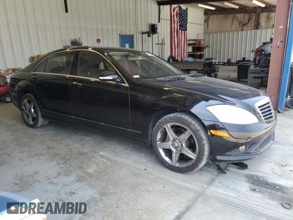 2007 Mercedes-Benz S 550 with VIN WDDNG71XX7A084165, listed as a Copart auction lot 62303985 with 79,366 mi miles and Clean title. Bid and sale history available at DreamBid. Image 4.