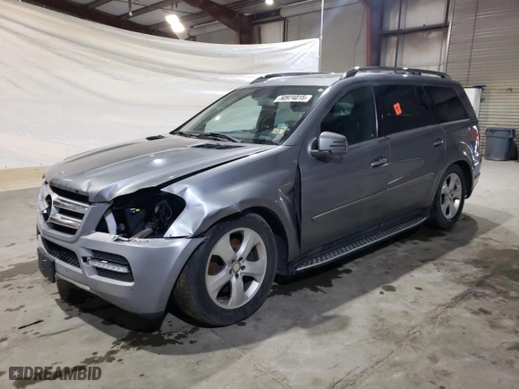 2012 Mercedes-Benz GL-Class GL 450 with VIN 4JGBF7BE0CA767334, listed as a Copart auction lot 50974015 with 0 mi miles and Clean Title. Bid and sale history available at carsss.com. Image 1.