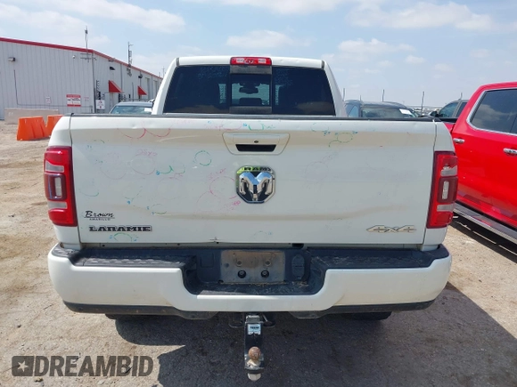2022 Ram 2500 Laramie with VIN 3C6UR5FL0NG143918, listed as a IAAI auction lot 42373907 with 91,918 mi miles and . Bid and sale history available at DreamBid. Image 16.