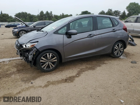 2015 Honda Fit EX-L z VIN 3HGGK5H85FM763929, wystawiony jako Copart lot #60808125 z przebiegiem 79 441 mil mil oraz Szkoda całkowita • Salvage title. Historia ofert i sprzedaży dostępna na DreamBid. Obrazek 1.
