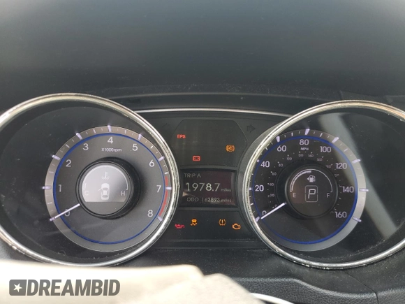 2011 Hyundai Sonata GLS z VIN 5NPEB4AC3BH246420, wystawiony jako Copart lot #60314015 z przebiegiem 162 893 mil mil oraz Szkoda całkowita • Salvage title. Historia ofert i sprzedaży dostępna na DreamBid. Obrazek 9.