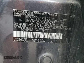 2013 Toyota RAV4 XLE с VIN 2T3RFREV2DW115909, выставлен на аукционе Copart как лот 53392705 с пробегом 211 546 миль миль и Списание • Salvage title. История ставок и продаж доступна на DreamBid. Изображение 14.