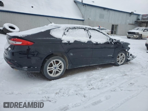2018 Ford Fusion Hybrid S with VIN 3FA6P0UU0JR282098, listed as a Copart auction lot 87309804 with 0 mi miles and Non Repairable. Bid and sale history available at carsss.com. Image 3.