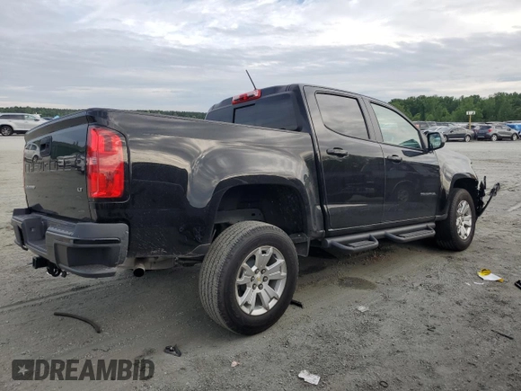 2022 Chevrolet Colorado 2WD LT with VIN 1GCGSCEA3N1103068, listed as a Copart auction lot 55971675 with 48,199 mi miles and Clean title. Bid and sale history available at DreamBid. Image 3.