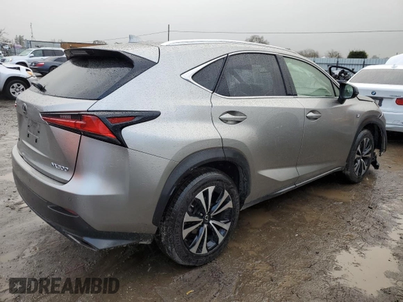 2018 Lexus NX with VIN JTJBARBZ4J2160553, listed as a Copart auction lot 44235495 with 59,498 mi miles and Salvage Title. Bid and sale history available at carsss.com. Image 3.