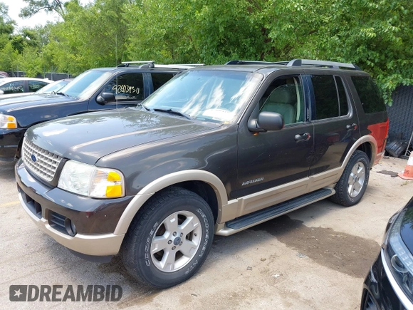 2005 Ford Explorer Eddie Bauer z VIN 1FMDU74W25UB59367, wystawiony jako IAAI lot #42604103 z przebiegiem 276 955 mil mil oraz . Historia ofert i sprzedaży dostępna na DreamBid. Obrazek 2.