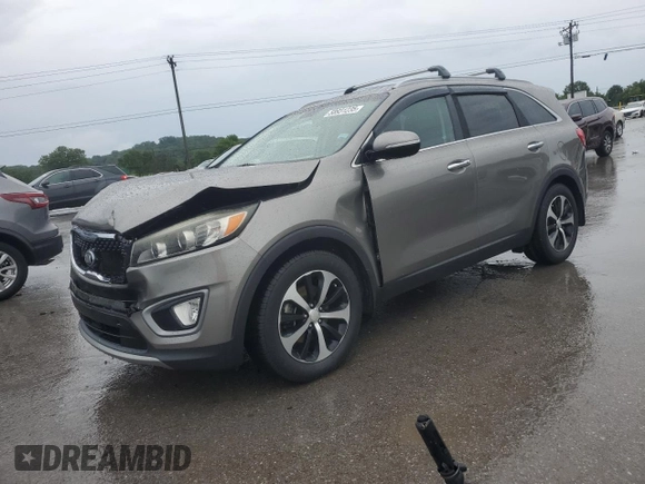 2016 Kia Sorento EX with VIN 5XYPH4A5XGG127299, listed as a Copart auction lot 58931235 with 113,561 mi miles and Salvage title. Bid and sale history available at DreamBid. Image 1.