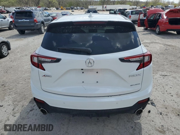 2021 Acura RDX w/A-Spec Package with VIN 5J8TC2H69ML043850, listed as a Copart auction lot 52626195 with 29,211 mi miles and Salvage title. Bid and sale history available at DreamBid. Image 6.