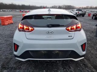 2020 Hyundai Veloster Turbo with VIN KMHTH6AB4LU026943, listed as a Copart auction lot 82648914 with 95,151 mi miles and Salvage Title. Bid and sale history available at carsss.com. Image 6.