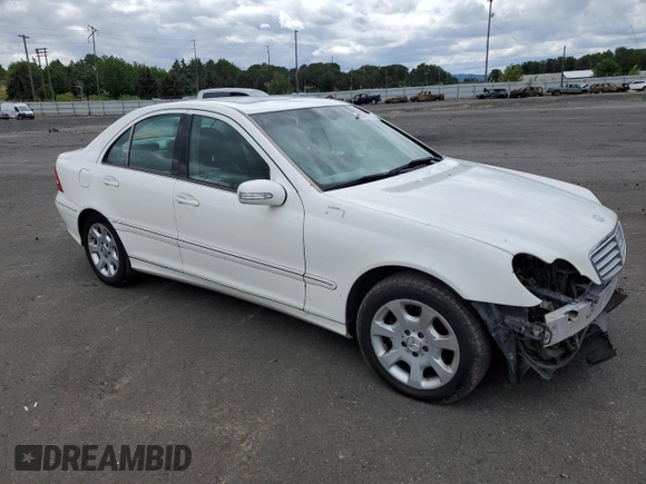 2006 Mercedes-Benz C with VIN WDBRF54J96A913217, listed as a Copart auction lot 60497924 with 219,657 mi miles and Salvage Title. Bid and sale history available at DreamBid. Image 4.