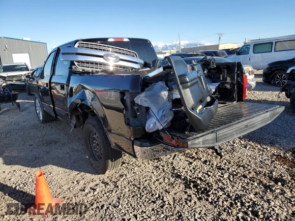 2020 Ford F-150 XL with VIN 1FTEW1E41LKE62520, listed as a Copart auction lot 47025185 with 165,317 mi miles and Salvage Title. Bid and sale history available at carsss.com. Image 2.