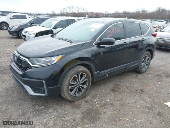 2021 Honda CR-V EX with VIN 7FARW1H53ME007869, listed as a IAAI auction lot 41597277 with 72,311 mi miles. Bid and sale history available at carsss.com. Image 2.