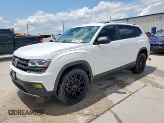 2018 Volkswagen Atlas SE z VIN 1V2CR2CA2JC569353, wystawiony jako Copart lot #58377025 z przebiegiem 116 303 mil mil oraz Czysty tytuł • Clean title. Historia ofert i sprzedaży dostępna na DreamBid. Obrazek 1.