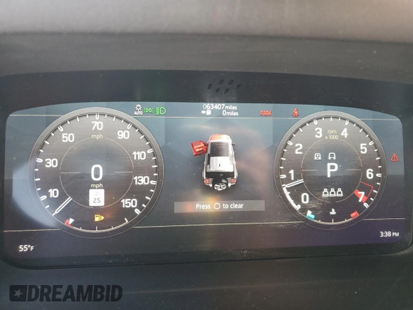 2020 Land Rover Defender SE with VIN SALEP7EU1L2009698, listed as a Copart auction lot 78194764 with 63,407 mi miles and Salvage title. Bid and sale history available at DreamBid. Image 9.