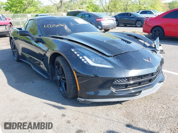 2017 Chevrolet Corvette 1LT with VIN 1G1YA2D74H5119714, listed as a IAAI auction lot 42156867 with 54,761 mi miles and . Bid and sale history available at DreamBid. Image 1.
